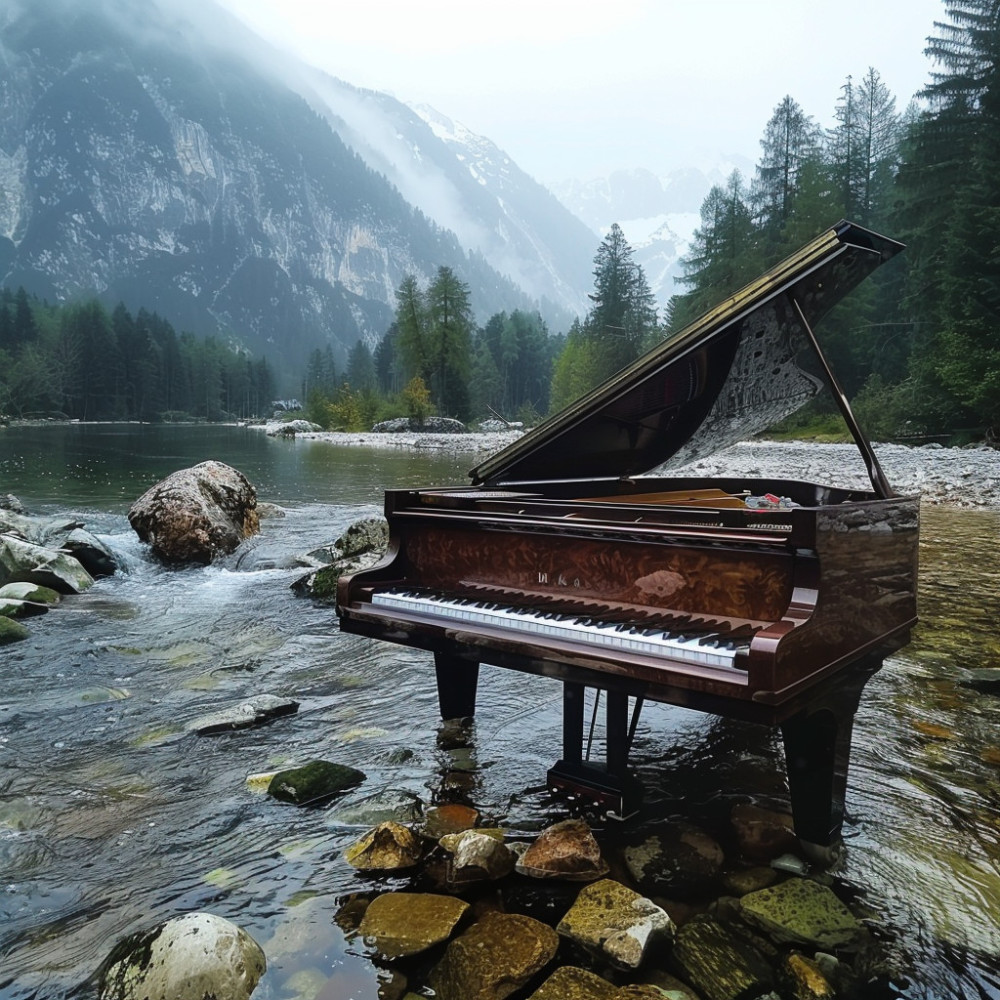 Notas Del Crepúsculo Oceánico En El Piano