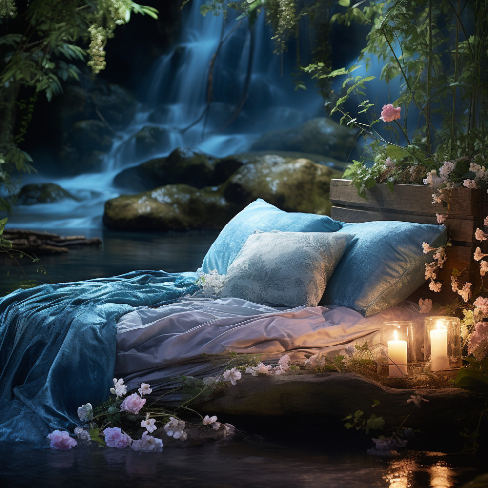 Waters Embrace Nights Stillness