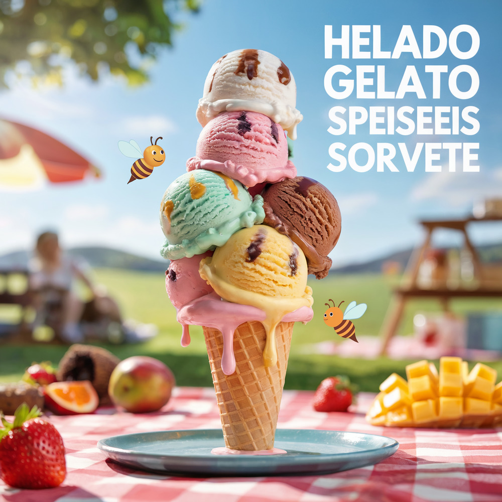 Helado, Glace, Gelato, Speiseei, Sorvete