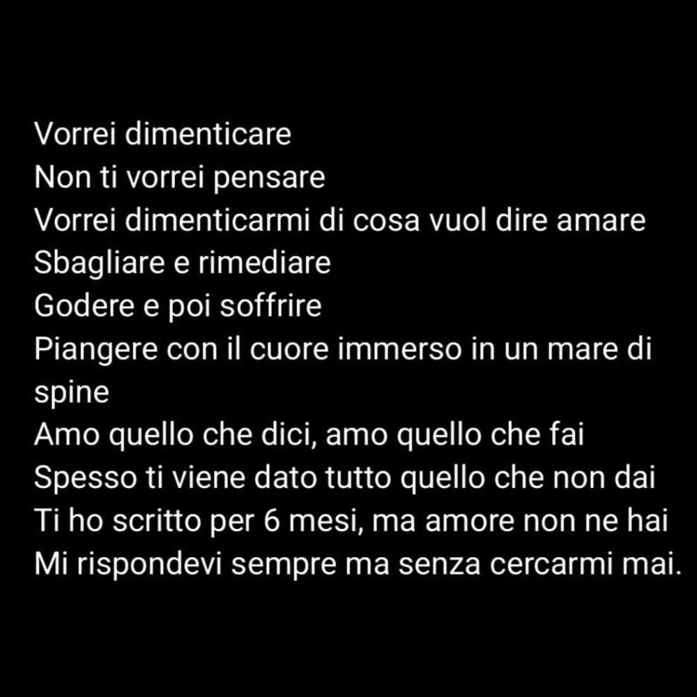 VORREI DIMENTICARE