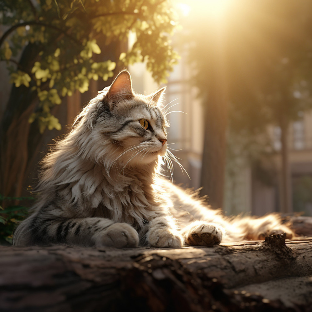 Cat's Peaceful Slumber in Soothing Sounds