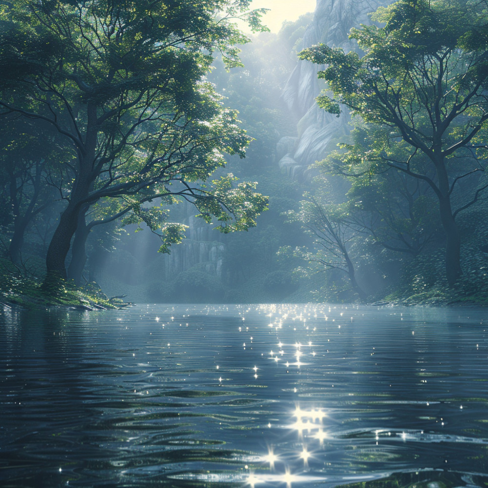 Los Suaves Susurros Del Río Para La Paz Meditativa