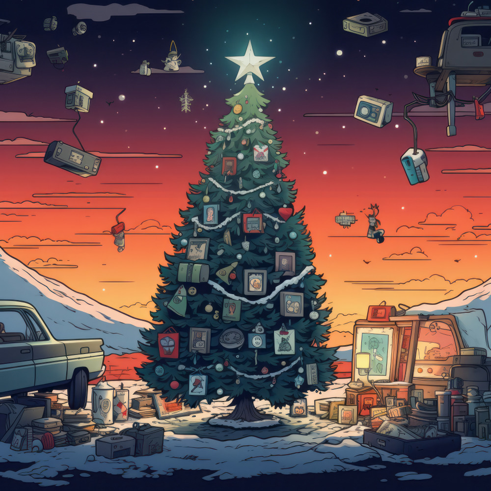 Presents Delivered by Skateboard
