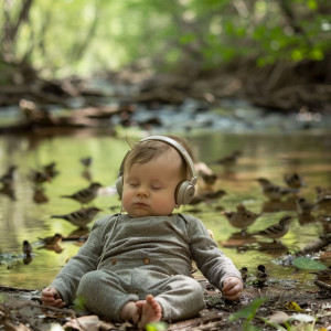 Binaural Lullabies: Creek Nature for Baby Sleep - 78 72 Hz