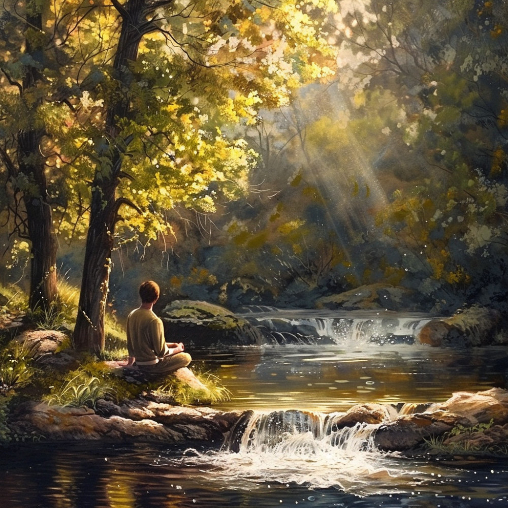 Relaxation by the Flowing River