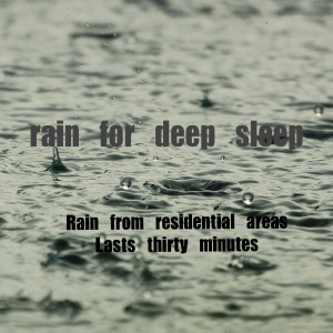 Album Rain For Deep Sleep：Rain from residential areas, Lasts thirty minutes from 