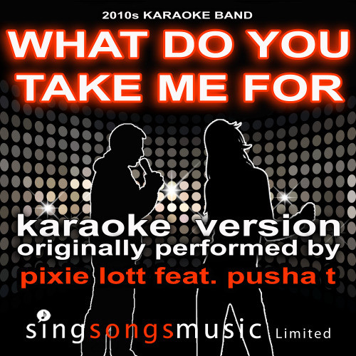 What Do You Take Me For (Originally Performed By Pixie Lott feat. Pusha T) [Karaoke Audio Version] (Karaoke Audio Version)