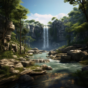 Album Mystical Waterfall: Ambient Melodies for Tranquil Moments from Relaxing Nature Sounds Collection