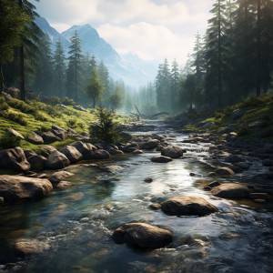 Dog Music Zone的專輯Tranquil Waters: Soothing Stream for Dog Relaxation