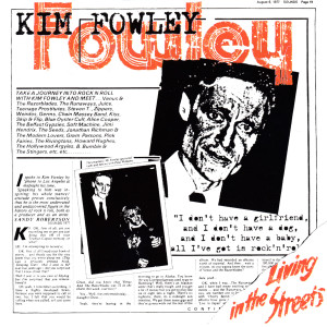 Kim Fowley的專輯Living In The Streets