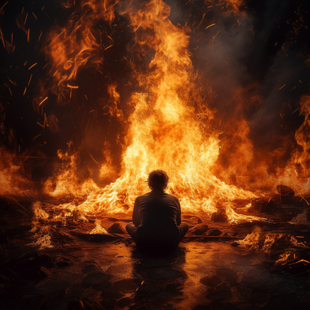 Murmuros Iluminados Por El Fuego Junto Al Lago