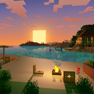 收聽Samuel Åberg的Minecraft Soothing Scenes: Relaxing Beach Escape歌詞歌曲