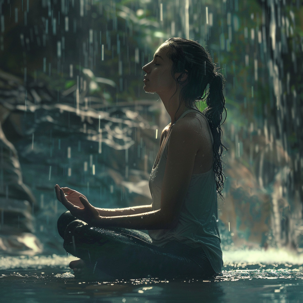 Binaural Raindrops for Yoga Unwind