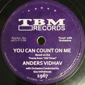 收聽Anders Vidhav的You Can Count On Me歌詞歌曲