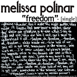 Dengarkan lagu Freedom nyanyian Melissa Polinar dengan lirik