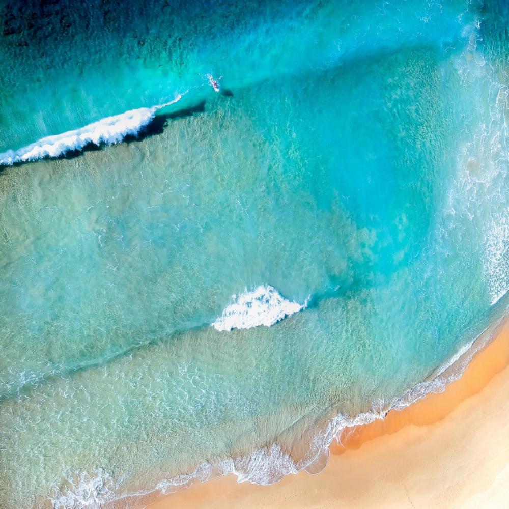Relaxing Ocean Waves on a Tropical Island
