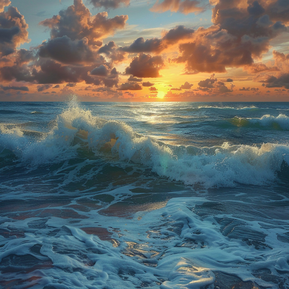 Tranquility in the Ocean's Mellow Flow
