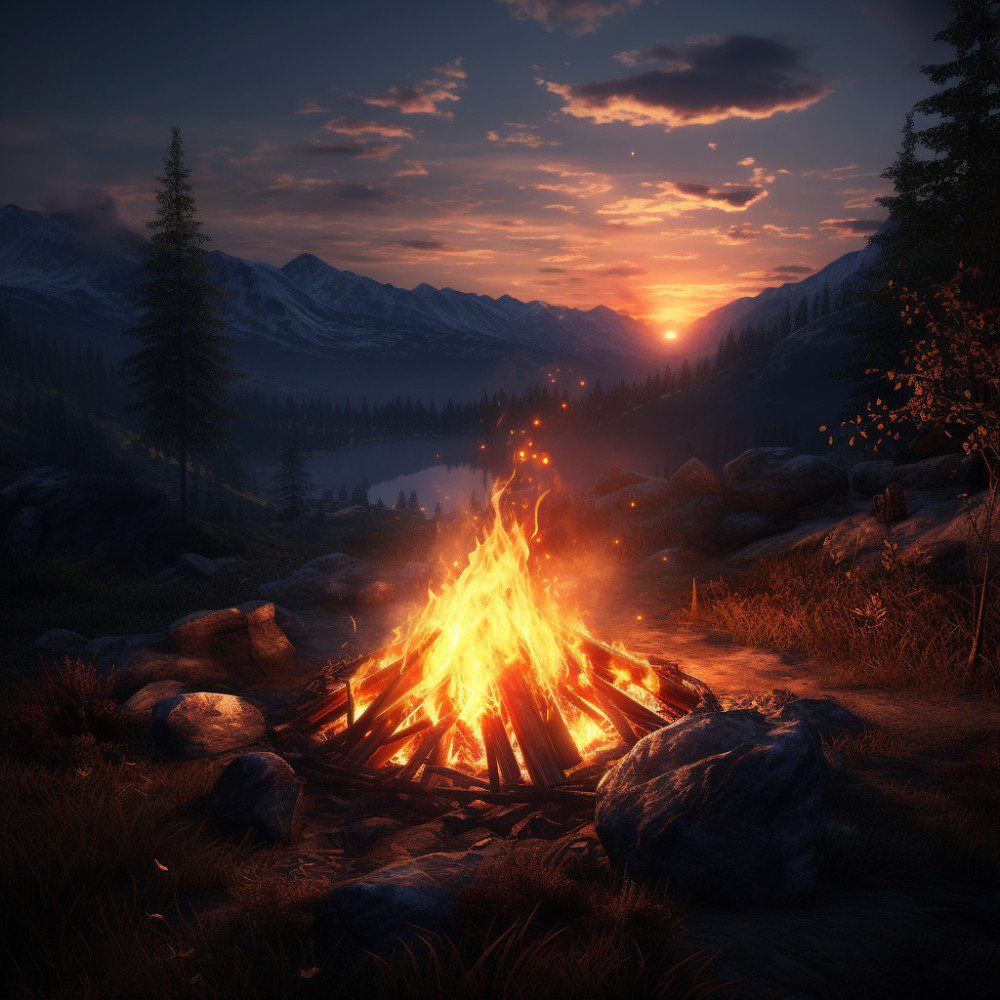 Focused Harmony in Fire's Sound
