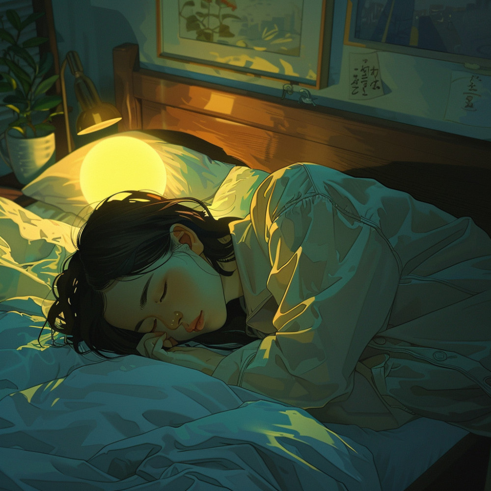 Night's Gentle Embrace in Calm Beats