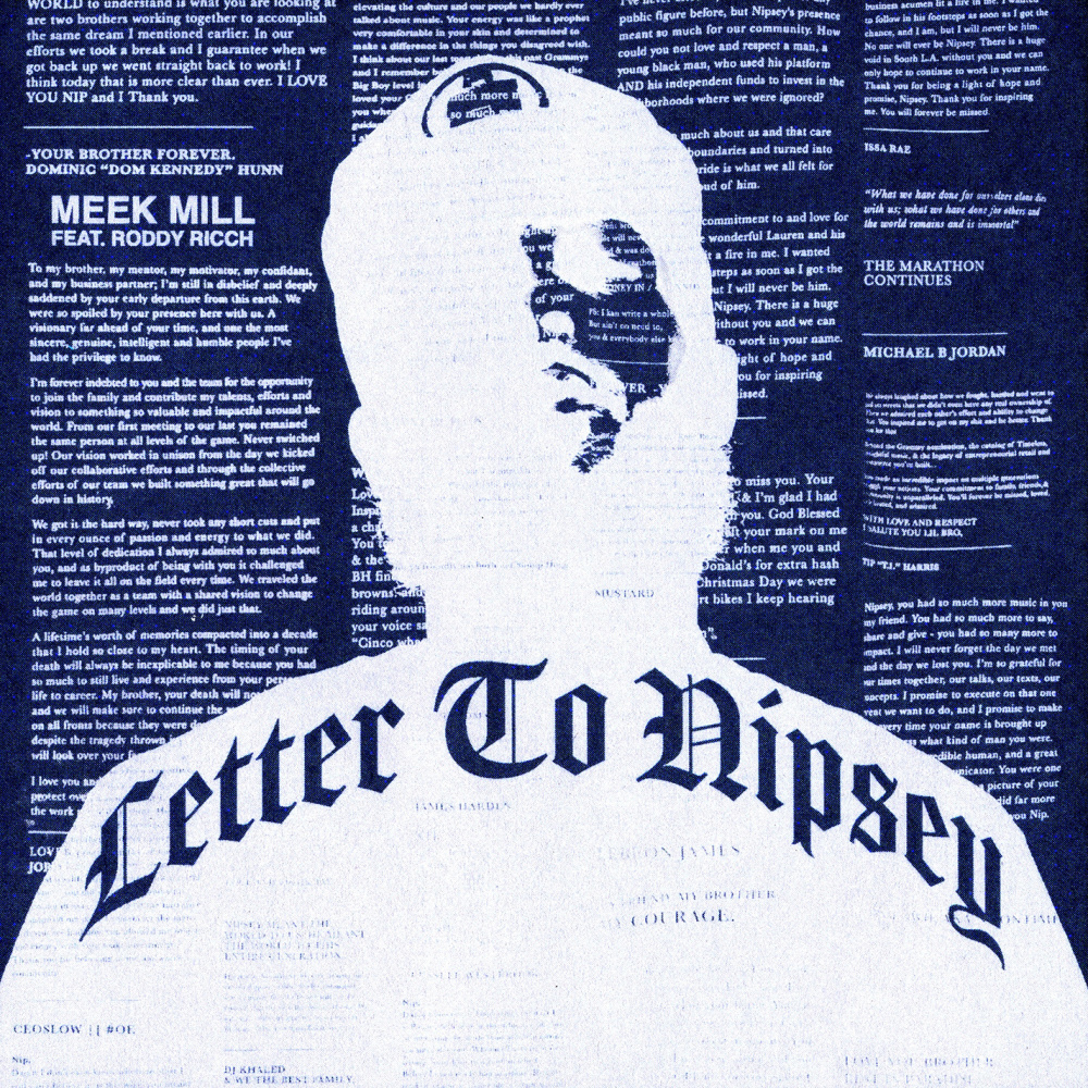 Letter To Nipsey (feat. Roddy Ricch) (Clean)