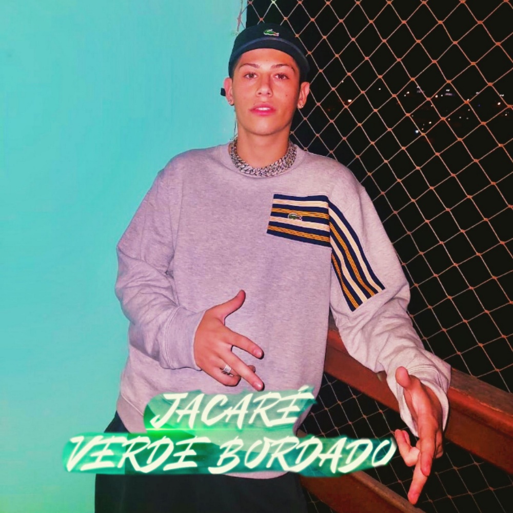 Jacaré Verde Bordado