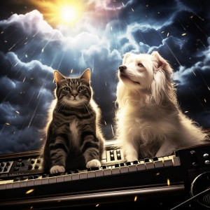 Relaxing Pet Music的專輯Pets in Thunder: Calming Sounds