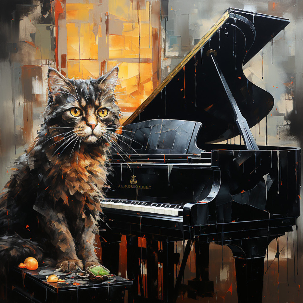 Gatos De Piano En Melodías Armoniosas