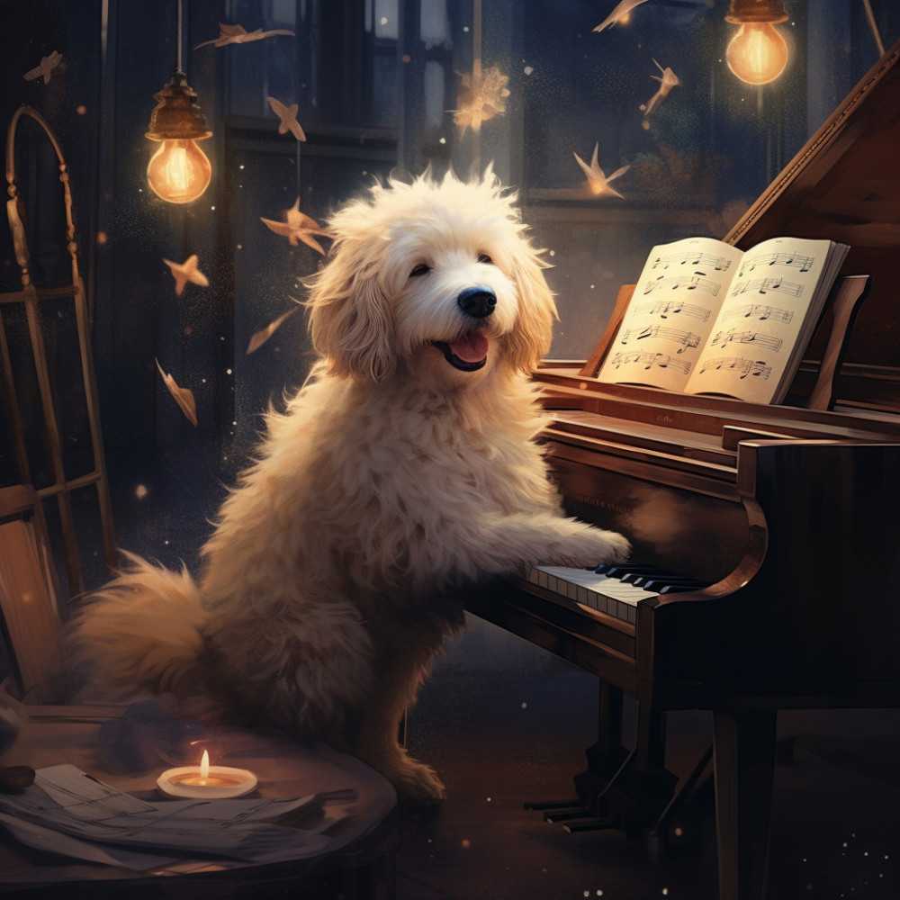 Dog Play Piano Harmony