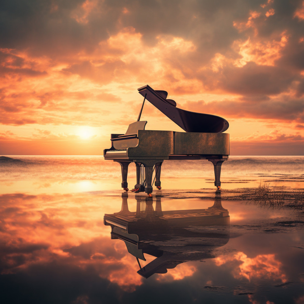 Piano in Summer Glow