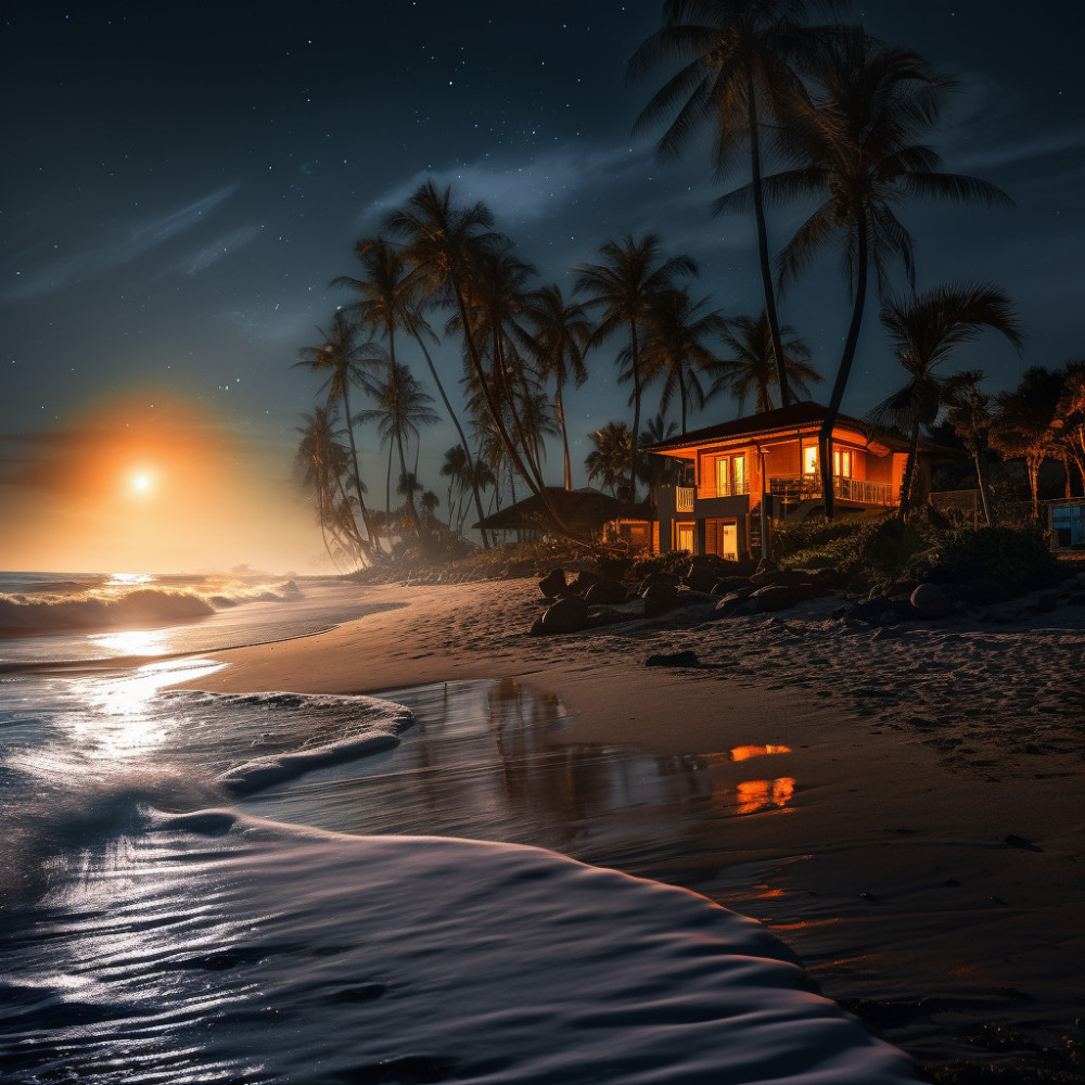 Calm Night at the Ocean