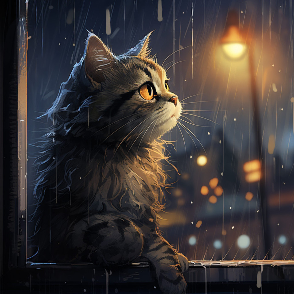 Armonía Binaural De Lluvia Para Gatos