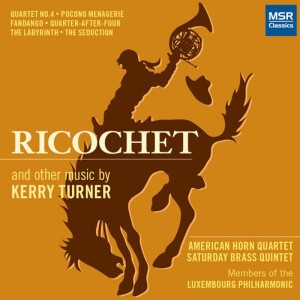 ดาวน์โหลดและฟังเพลง Ricochet for Brass Quintet พร้อมเนื้อเพลงจาก American Horn Quartet
