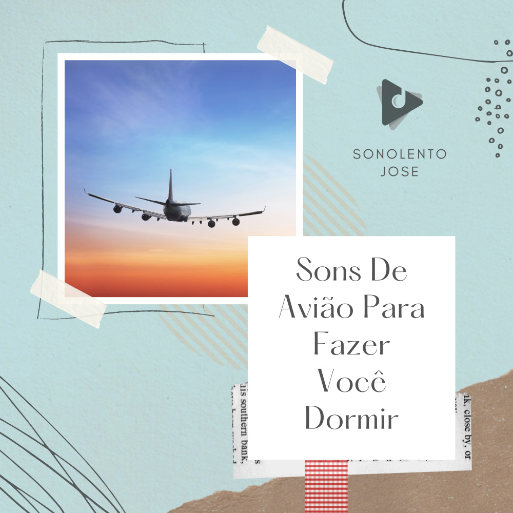 Sons de avião com ruído branco