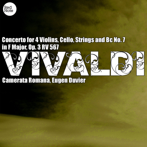 Concerto for 4 Violins, Cello, Strings and Bc in F Major, RV 567: II. Adagio