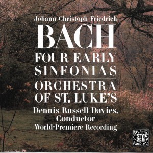 อัลบัม Johann Christoph Friedrich Bach: Four Early Sinfonias ศิลปิน Orchestra Of St. Luke's