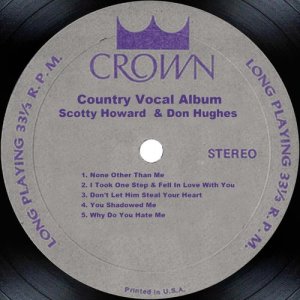 อัลบัม Country Vocal Album ศิลปิน Scotty Howard