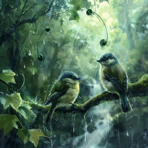 Binaural Moods的專輯Binaural Nature's Rain: Birds and Melodic Showers - 80 88 Hz