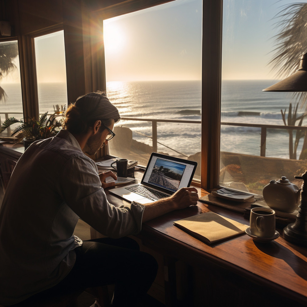 Las Ondas Del Día De Trabajo Theta