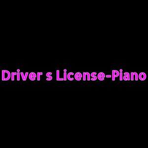 Dengarkan Driver S License-Piano lagu dari Dj Pop Romantic dengan lirik