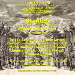 Dengarkan lagu Orontea, Opera in un prologo e 3 atti: Atto II (Live rec., 1970 (Napoli)) nyanyian Carmen Lavani dengan lirik