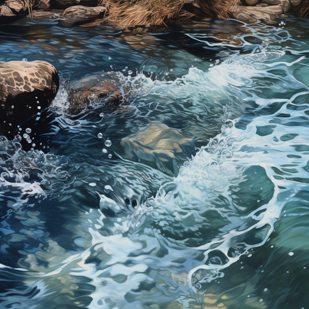Massage Serenity in Water's Flow