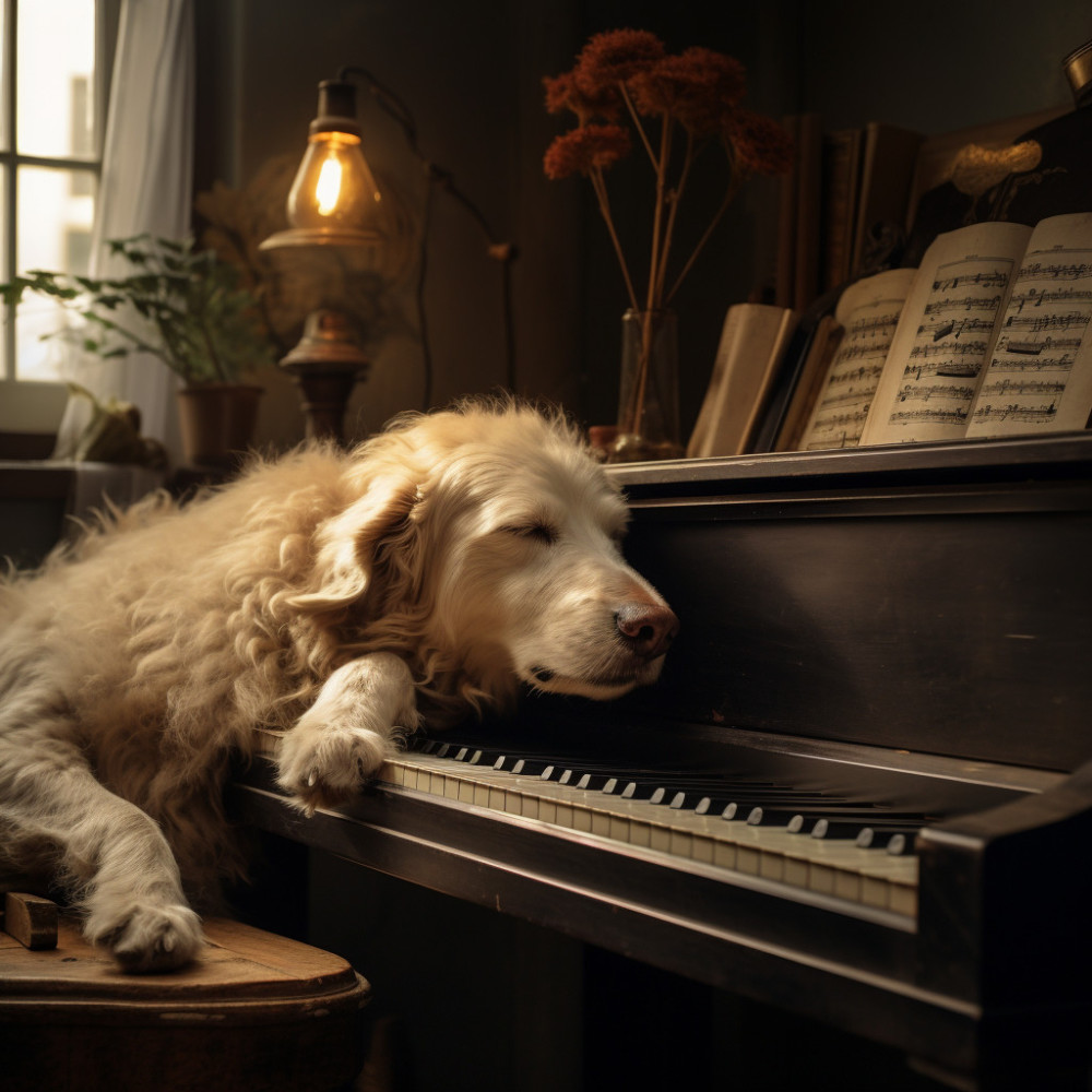 Serenata De Jazz De Perro Elevado: Vínculo Melódico Armónico De Piano