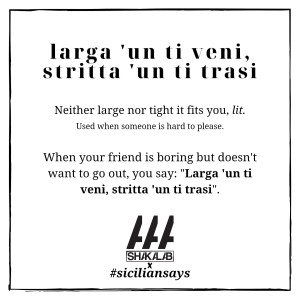 Listen to Larga un ti veni, stritta un ti trasi (Freestyle) song with lyrics from Shakalab