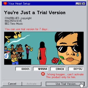 ดาวน์โหลดและฟังเพลง You’re Just a Trial Version พร้อมเนื้อเพลงจาก ชาบลูส์