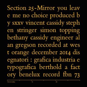ดาวน์โหลดและฟังเพลง Mirror (Rsd 2015 Version) พร้อมเนื้อเพลงจาก Section 25