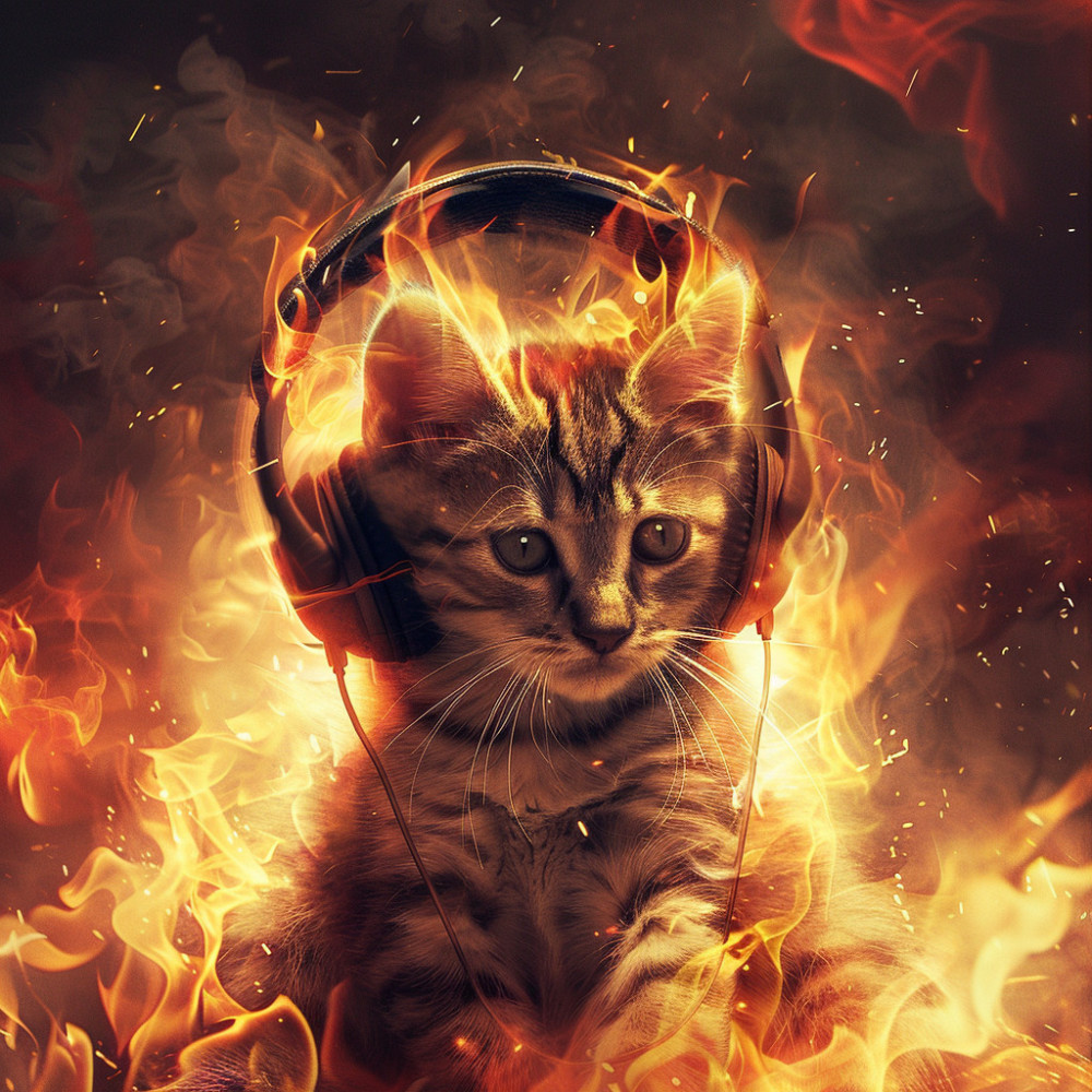 Cats Serenity Fire