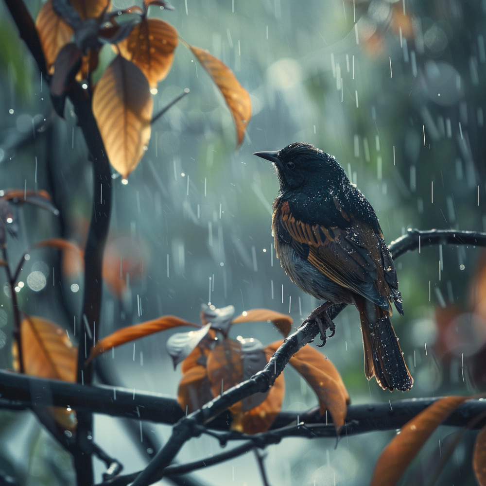 Rain’s Peaceful Serenade with Nature Sounds