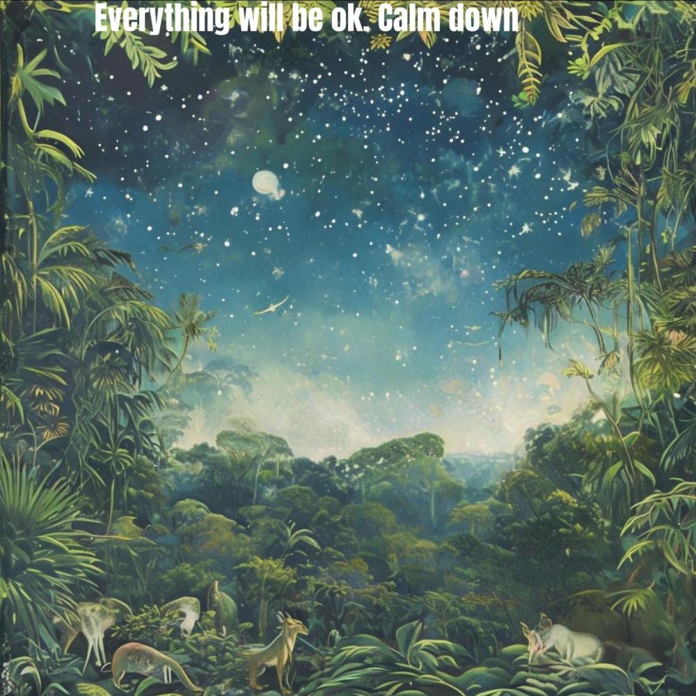 Everything will be ok. Calm down