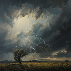 อัลบัม Binaural Thunderstorm: Rain Meditation for Calm ศิลปิน Meditation Academy