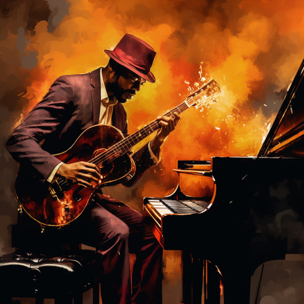Vintage Jazz Music Echo